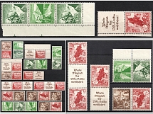 1937-38 Third Reich, Germany, Collection (Coupon, Se-tenant, Tete-beche, Gutter, CV $210)