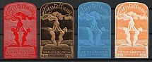 1908 Prussian Exhibition in Konigsberg (Kaliningrad), Germany, Stock of Rare Cinderellas, Non-postal Stamps, Labels, Advertising, Charity, Propaganda