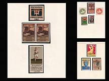 Germany, Stock of Cinderellas, Non-Postal Stamps, Labels, Advertising, Charity, Propaganda (#390)