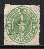 1865 1/2s Schlezwig, German States, Germany (Mi. 19, Used, CV $160)