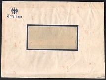 1927 Weimar Republic, Special Telegram, Germany