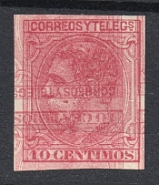 10c Spanish Colonies (DOUBLE Printing, Print Error)