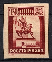 1945 1zl Republic of Poland (Fi. 363 z1 P2, Proof)