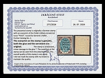 1920 15f Puck, Military Mail, Poland (Fi. 2, Certificate, Signed, CV $540)