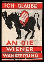 'I Believe to the Viennese Wall Newspaper', German Propaganda, Germany