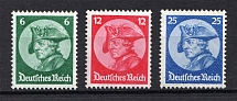 1933 Third Reich, Germany (Mi. 479-481, Full Set, CV $420, MNH/MLH)