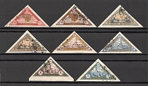 1932 Lithuania Airmail (CV $40, Full Set, Cancelled)