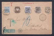 1899 Germany-Bavaria-Wurtemburg-Austria-Switzerland mixed franking Ship mail cover