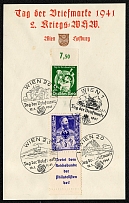 1941 Souvenir card from the 1941 Day of the Stamp and the Second Wartime Winter Help