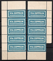 Germany Labels, Friedrichshafen Via Zeppelin (MNH)
