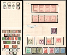 1945-46 Dobeln, Finsterwalde, Gorlitz, Lubenau, Plauen, Spremberg, Germany Local Post, Collection of Stamps