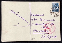 USSR, Military Mail Fieldpost Feldpost Postcard from Moscow to Brussels (Belgium)
