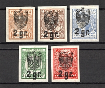 Ukrainian Stamps with Polish Overprints 2 Gr (Black Overprints)