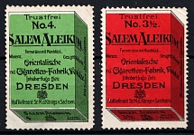 'Salem Aleikum' Cigarette Factory, Dresden, Germany, Stock of Cinderellas, Non-Postal Stamps, Labels, Advertising, Charity, Propaganda
