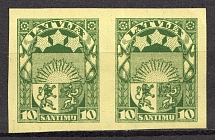 1929-32 Latvia Pair 10 S (Probe, Proof, MNH)