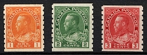 1922-31 Canada, Full Set (SG 256, 257, 258, CV $100, MNH)