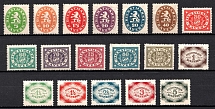 1920 Bavaria, Germany, Official Stamps (Mi. 44 - 61, Full Set)