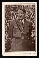 1937 (12 Sep) Hitler, German Propaganda, Third Reich, Germany, Postcard (Special Cancellation)