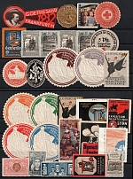 Germany, Europe & Overseas, Stock of Cinderellas, Non-Postal Stamps, Labels, Advertising, Charity, Propaganda (#162A)