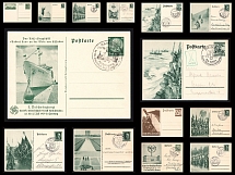 Germany, Third Reich, Stock of 14 Postcards