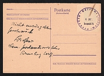 1945 6pf Arnsberg (Westphalia), Germany Local Post, Postcard (Emergency Issue under Allied Occupation)