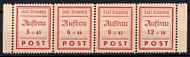 1946 Strausberg (Berlin), Germany Local Post (Mi. 34 A - 37 A, Se-tenant, Full Set, MNH)
