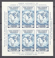 1934 USA Block Sheet CV 16 EUR (MNH)