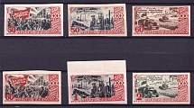 1947 30th Anniversary of the October Revolution, Soviet Union USSR (Imperforated, Full Set)