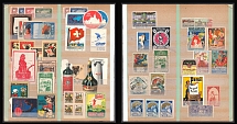 Worldwide, Stock of Cinderellas, Non-Postal Stamps, Labels, Advertising, Charity, Propaganda (#402)