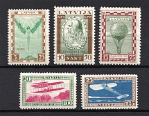 1932 Latvia Airmail (Perforated, Full Set, CV $150, MNH/MH)