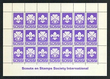 Scouts, Full Sheet, Scouting, Scout Movement, Cinderellas, Non-Postal Stamps