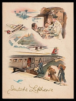 1933-1945 'German Lufthansa', Propaganda Postcard, Third Reich Nazi Germany