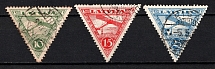 1931 Latvia, Airmail (Full Set, Canceled, CV $50)
