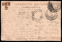1935 (26 Jan) USSR, Russia, Postcard to Tagtabazar (Turkmen SSR)
