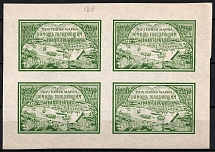1921 Volga Famine Relief Issue, RSFSR, Russia, Blocks of Four (FORGERIES, Mirror Left 'Y', MNH)