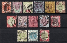 1887-92 Great Britain (Full Set, Canceled, CV £320)