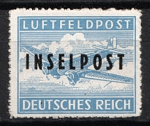 1944 Island Rhodes, Military Mail 'INSELPOST', Germany (Mi. 8 B II, Signed, CV $200)