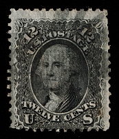 1867 12c United States (Sc 85E, Grill, Canceled, CV $2,500)