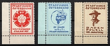 Austria, Scouts, Group of Stamps (Corner Margins, MNH)