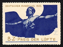1925 German Observation Flight, Germany, Cinderella, Non-Postal Stamp, Airmail (MNH)