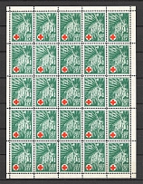 1950 Munich Release From the Concentration Camp Blocks Sheets (4 Pieces, Full Set, MNH)