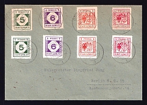 1945 (30 Nov) Gorlitz, Cover to Berlin, Germany Local Post (Mi. 9 - 16, Full Sets, CV $260)