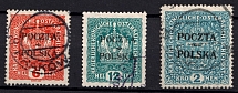 1919 Poland (Mi. 31, 33, 44, Canceled, CV $90)