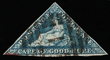 1864 4p Cape of Good Hope, Africa, British Colonies (SG 19, Canceled, CV $200)