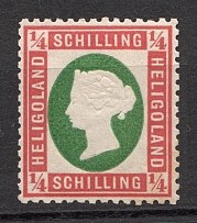 1873 Heligoland Germany 1/4 Sh (CV $35)