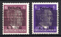 1946 Dobeln, Germany Local Post (Mi. 1 a, 1 b, Full Set, CV $40)