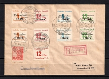 1946 Germany Soviet Russian Occupation Zone Spremberg Local Issues R mixed franking cover CV 90 EUR