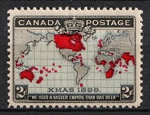 1898 2c Canada (SG 167, CV $50, MNH)