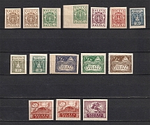 1919 Poland (VARIETIES of Paper, Full Set, CV $130)