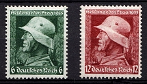 1935 Third Reich, Germany (Mi. 569y - 570y, Full Set, CV $30, MNH)